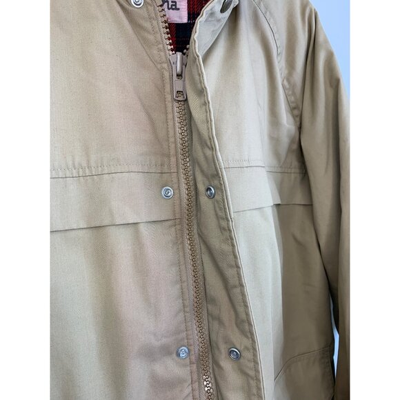 Mens Unisex VTG Porsha by Winer Full Length Winter Coat Utility Khaki Sz M 7026 - Picture 4 of 16